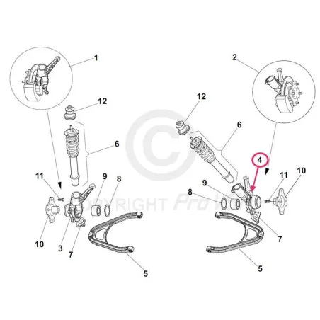Left hub holder