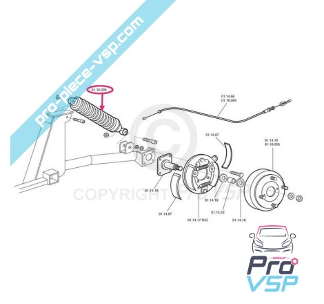 Rear shock absorber