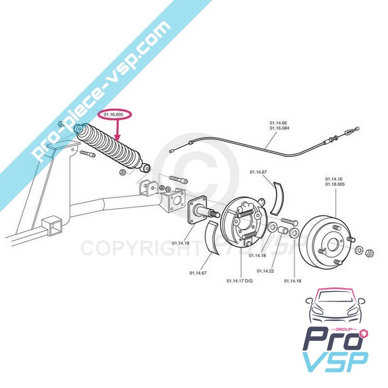 Rear shock absorber