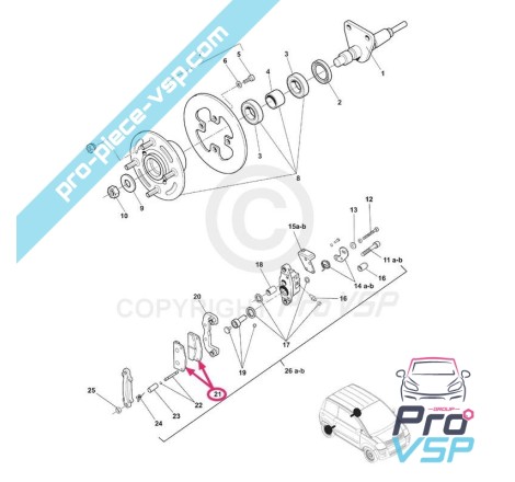 Pastilhas de freio traseiras adaptáveis para Microcar Jdm