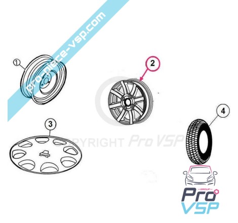 14-inch aluminum rim