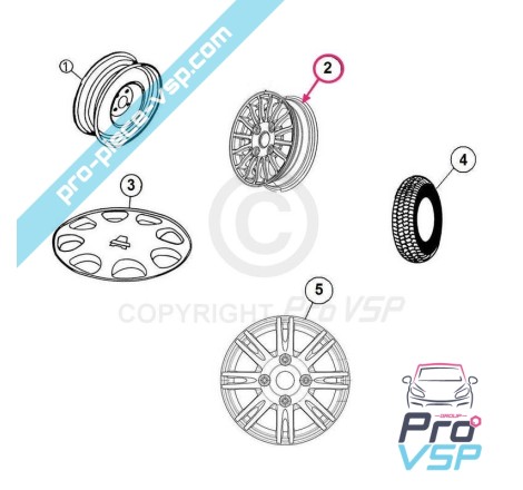 Aluminum rim 13 inches