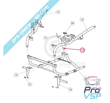 Stummer hinterer Motorblock für JDM