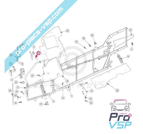 Stummer hinterer Motorblock für JDM