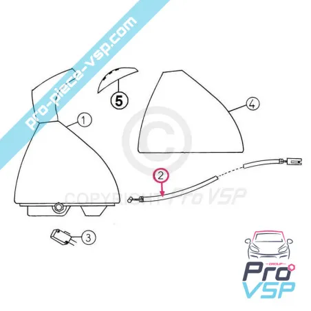 Cabo de inversor adaptável para aixam Mega multitruck Fase 2