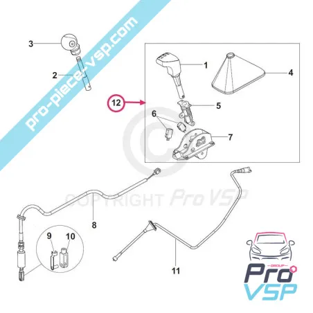 Speed lever for Chatenet Grecav