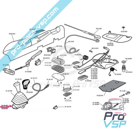 Speed lever for Chatenet Grecav