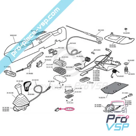 Speed lever contactor for Aixam Microcar Chatenet Grecav