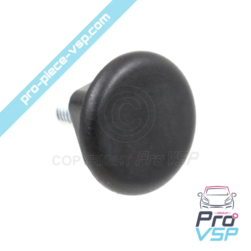 Tornillo negro que fija la fijación para aixam