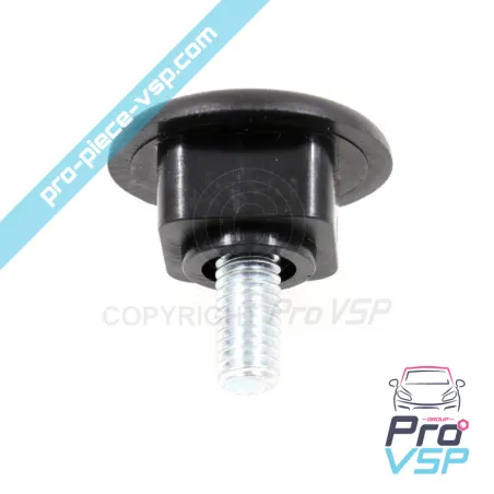 Black screw bumper fixing for aixam