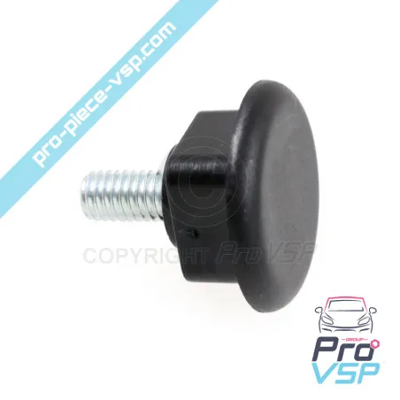 Black screw bumper fixing for aixam