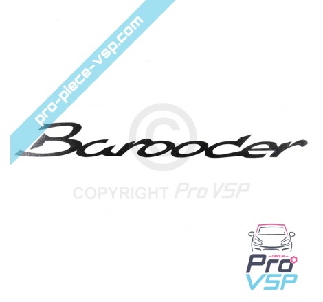 Logotipo cinza Anthracite Bumper para chatenet barooder