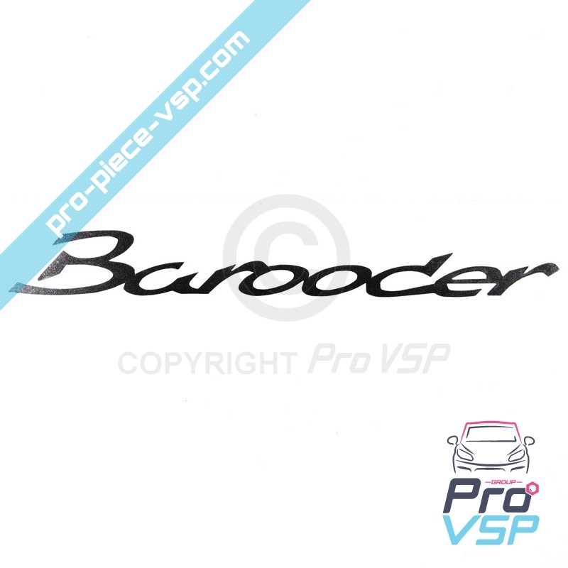 Logotipo cinza Anthracite Bumper para chatenet barooder