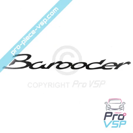 Logo gris anthracite de pare choc pour chatenet barooder