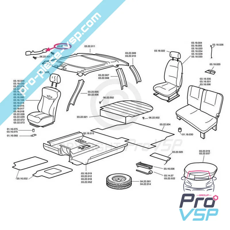 Invändigt handtag för Chatenet