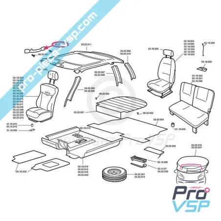 Inside handle for Chatenet