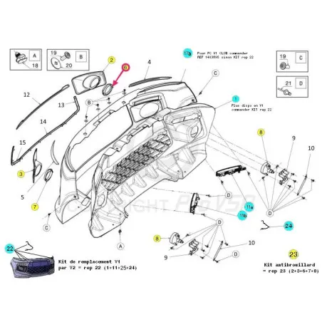 Suoran sumun kromi Ligier