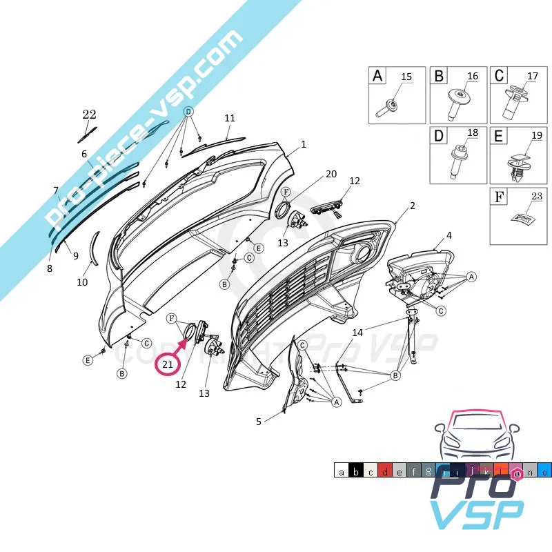 Chrome Entourage av vänster dimma Ligier