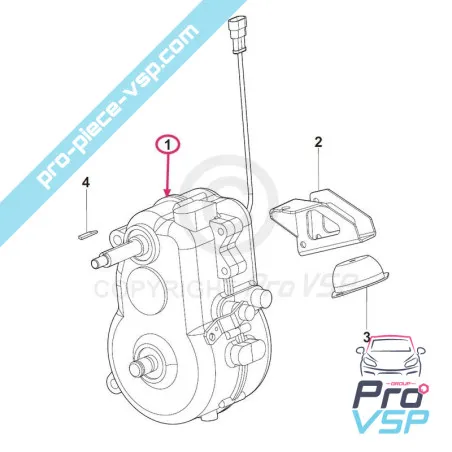 Boîte de vitesse Origine Comex pour Microcar , Chatenet , Aixam , Casalini , Bellier