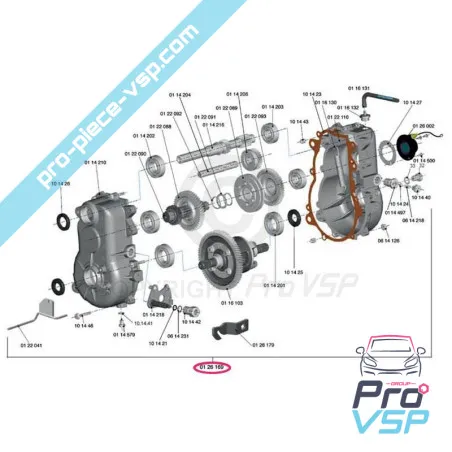 Caixa de engrenagens adaptável para Chatenet Stella , Media , Barooder , Speedino , CH26 , CH28 , CH30 , CH32 , Pick-up , Sporte