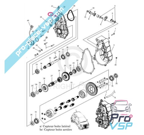 Half crankcase