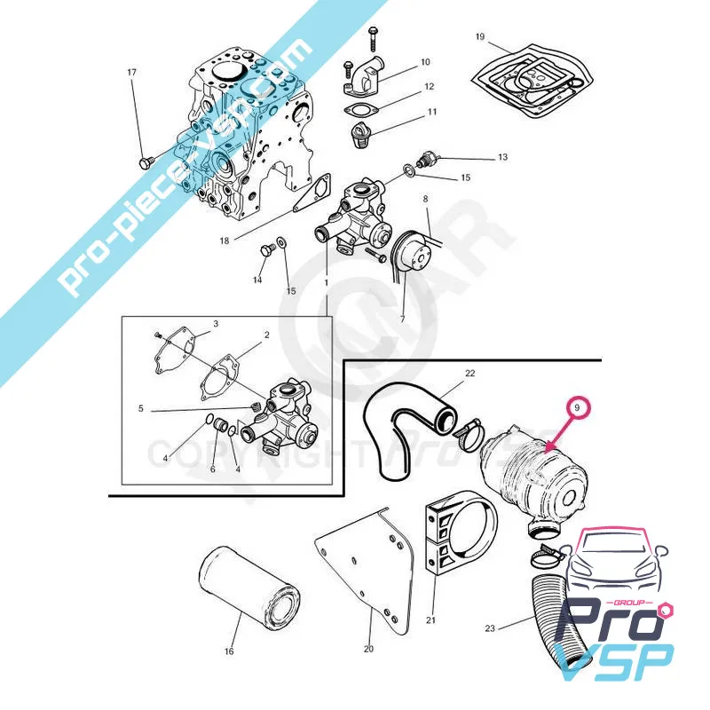 Filtre à air complet origine