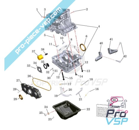 Pochette de joints moteur lombardini dci