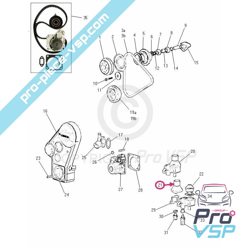 Couvercle de thermostat