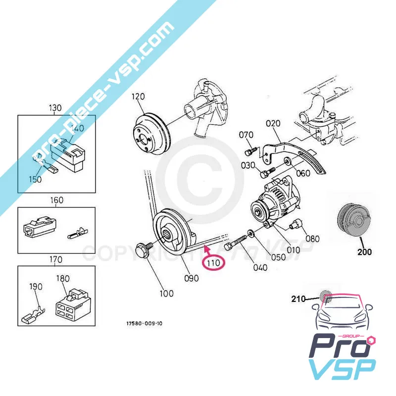 Alternator belt adaptable for engine kubota ja yanmar