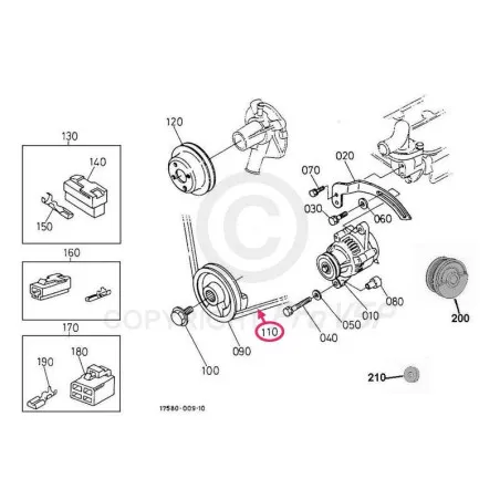 Alternator belt adaptable for engine kubota ja yanmar