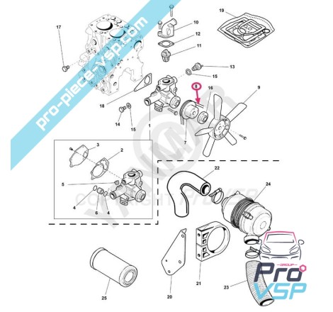 Cinto de alternador adaptável para motor kubota e yanmar