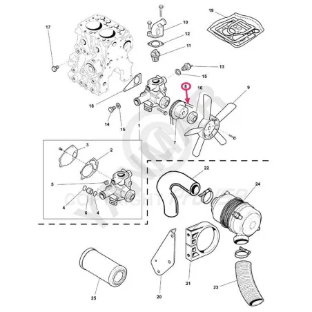 Alternator belt adaptable for engine kubota ja yanmar