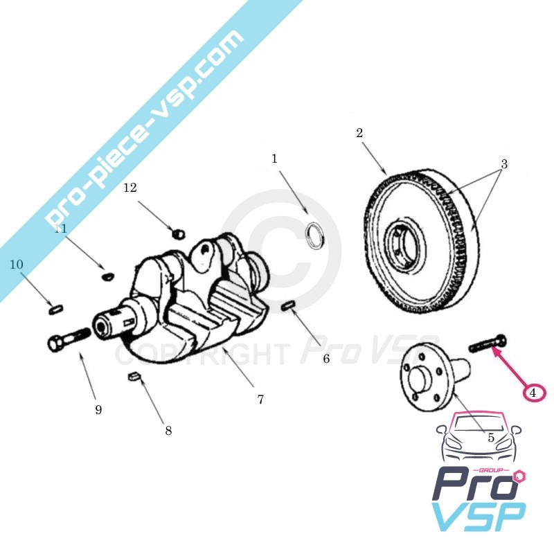 Motor steering wheel screw