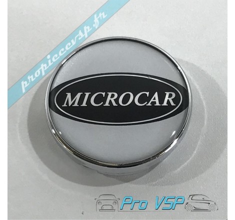 Aluminum rim center logo for microcar