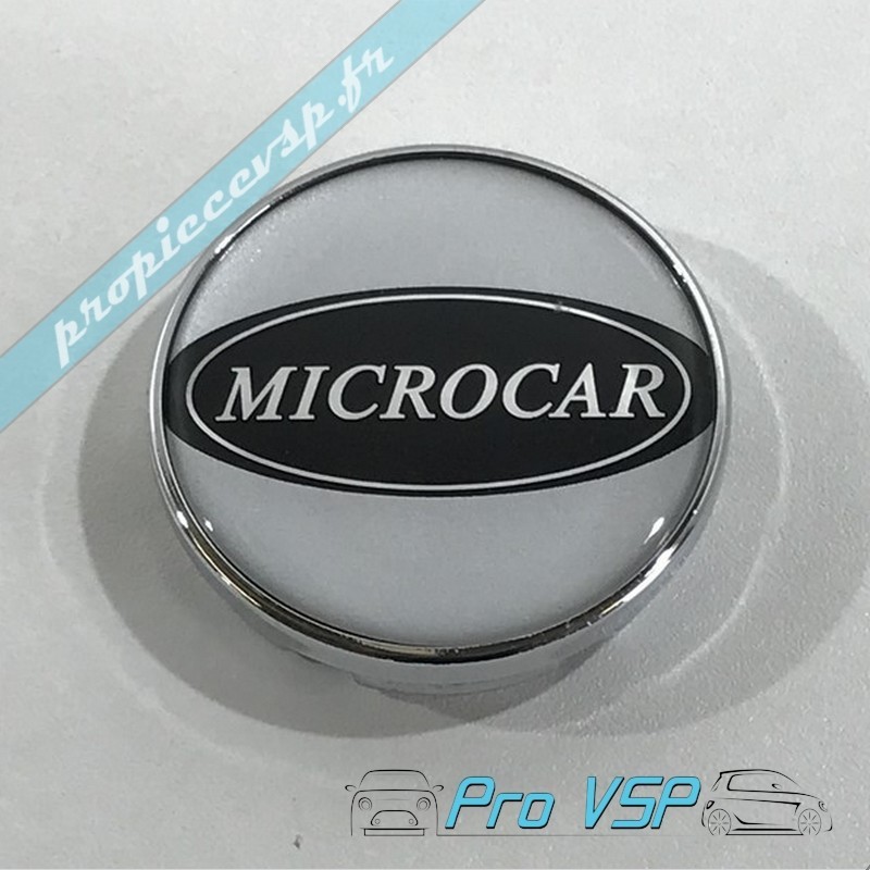 Aluminum rim center logo for microcar