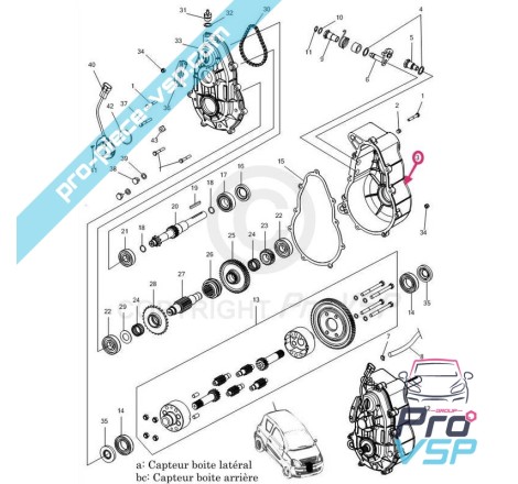 Half crankcase