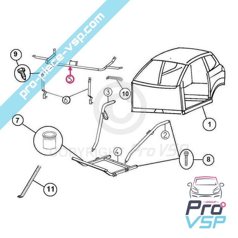 Auto paraurti anteriore senza permesso Aixam City Crossline Impulsion