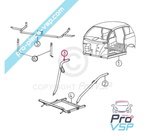 Right suspension leg