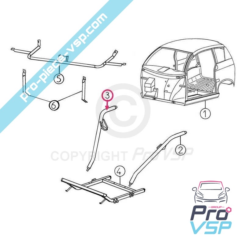 Right suspension leg