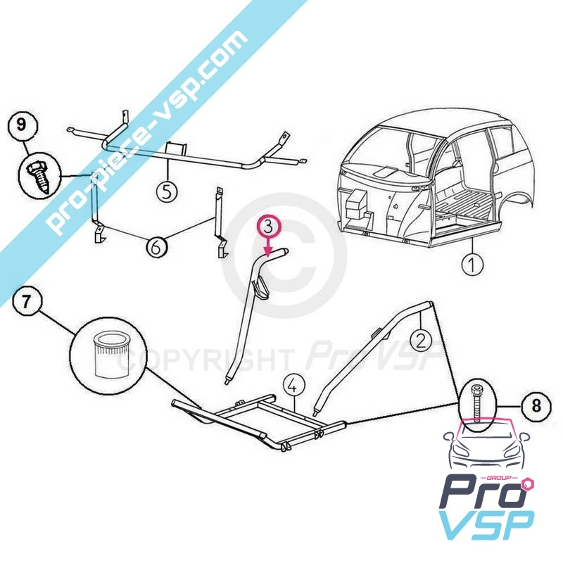 Right suspension leg