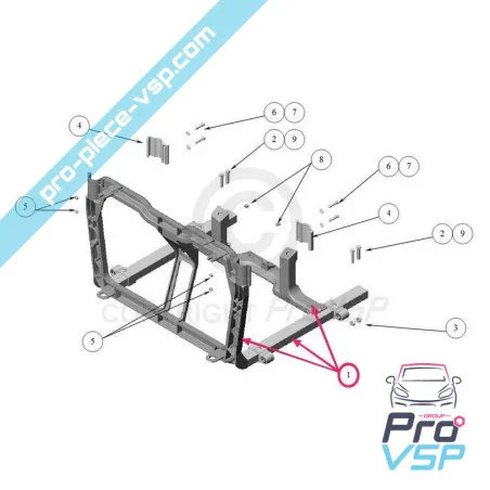 Suport de motor pentru ligier nova