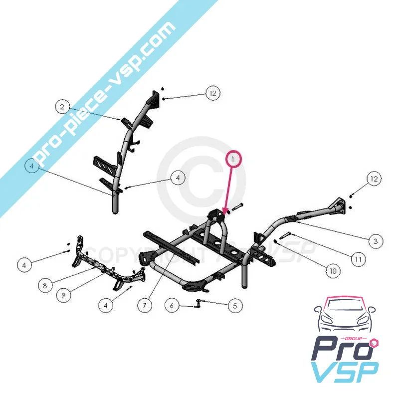Cuna con motor adaptable para Ligier