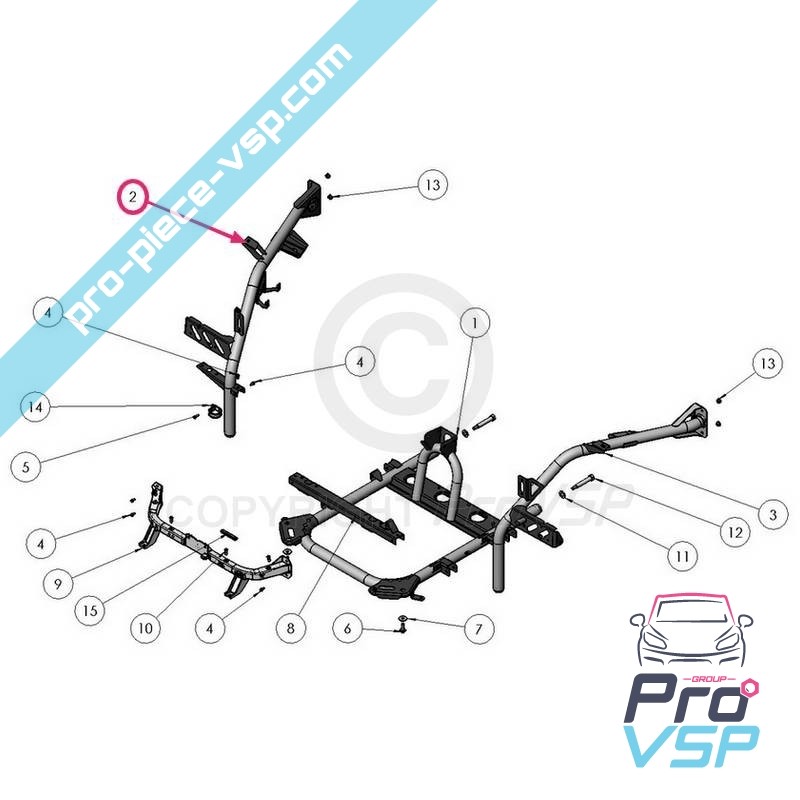 Straight suspension leg