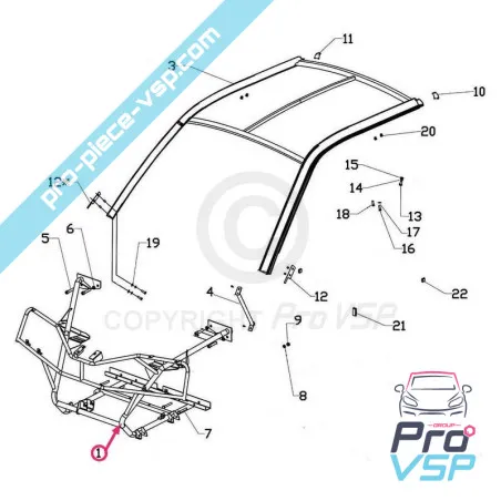 Suport pentru motor pentru Italcar T2 și T3