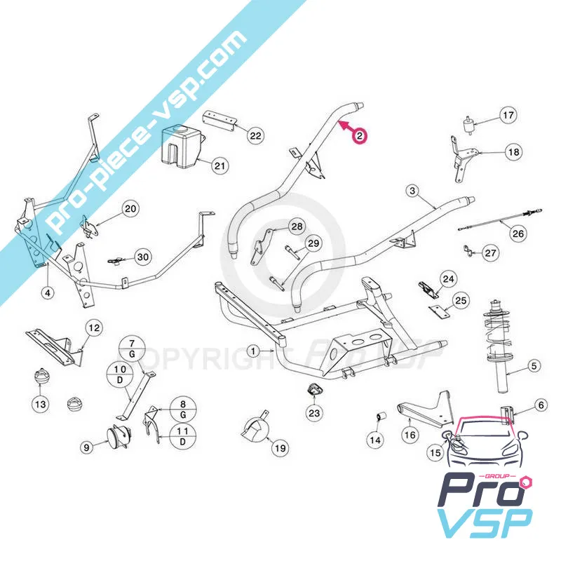 Höger ben för Jdm Aloes