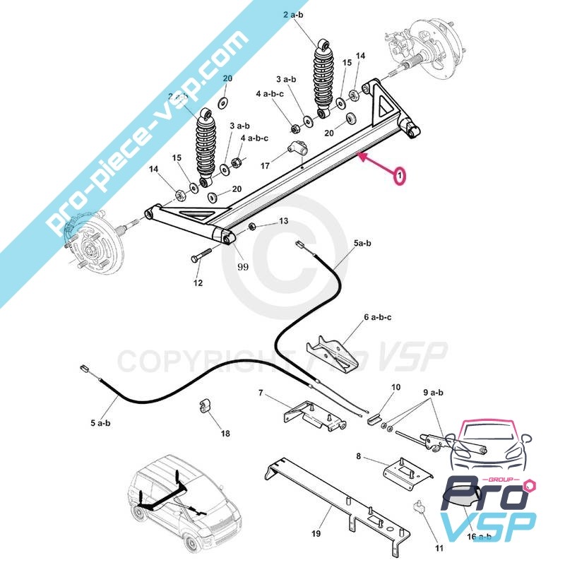 Rear axle