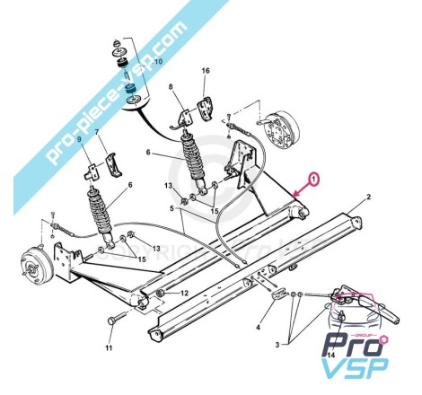 Rear axle