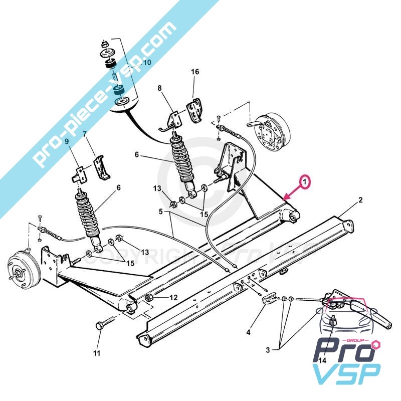 Rear axle