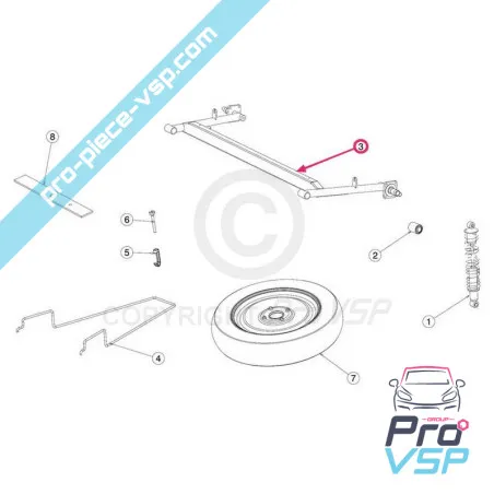 Trem traseiro adaptável para o JDM aloes roxsy xheos