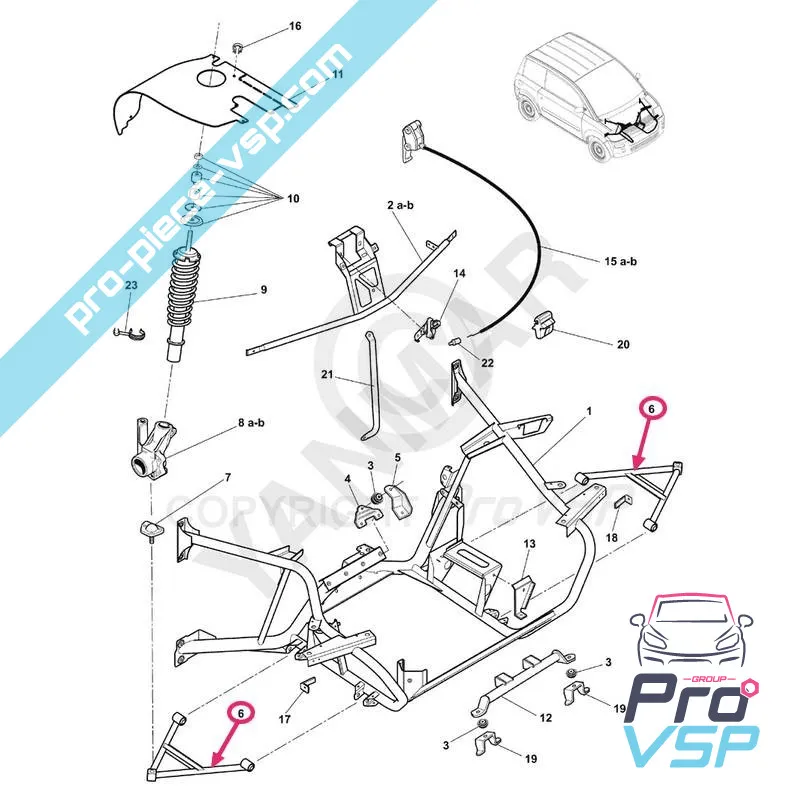 Triangolo per microcar mc1 e mc2